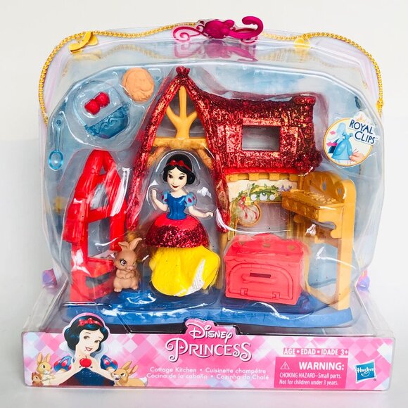 Disney Princess Snow White Cottage Kitchen Royal Clips New Sealed For Age 3+ - Picture 7 of 15
